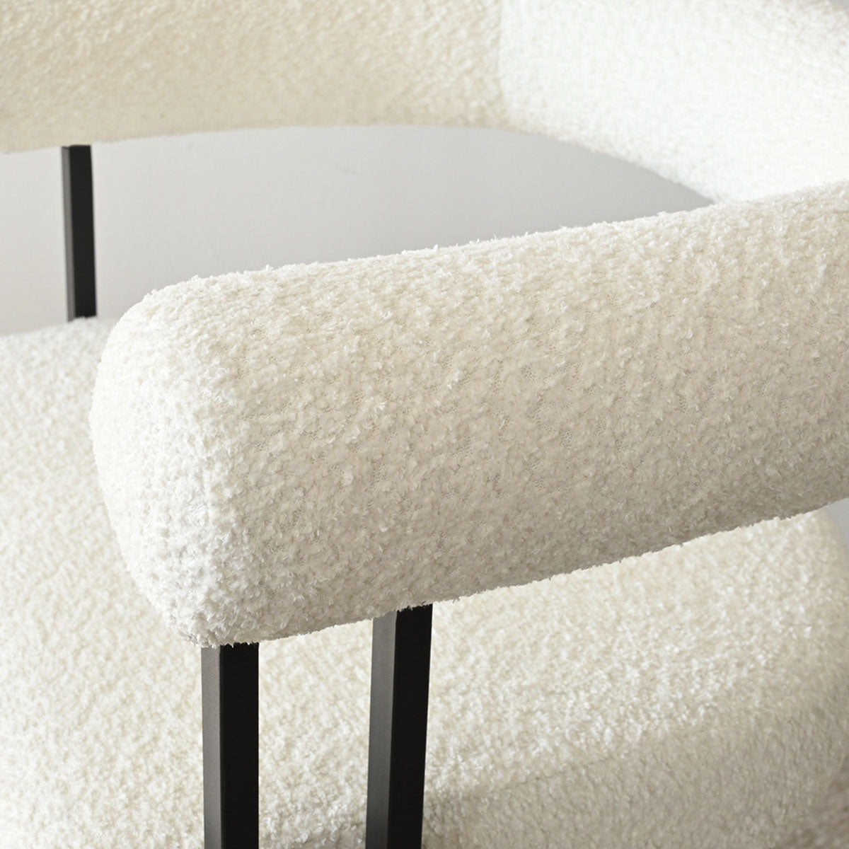 Rola Beige Upholstered Counter Stool with Arms (Set of 2)