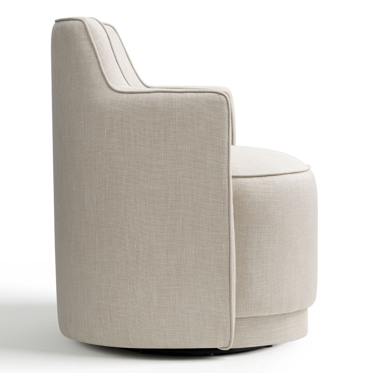 Yisa Modern Swivel Small Barrel Chair (1-Piece)