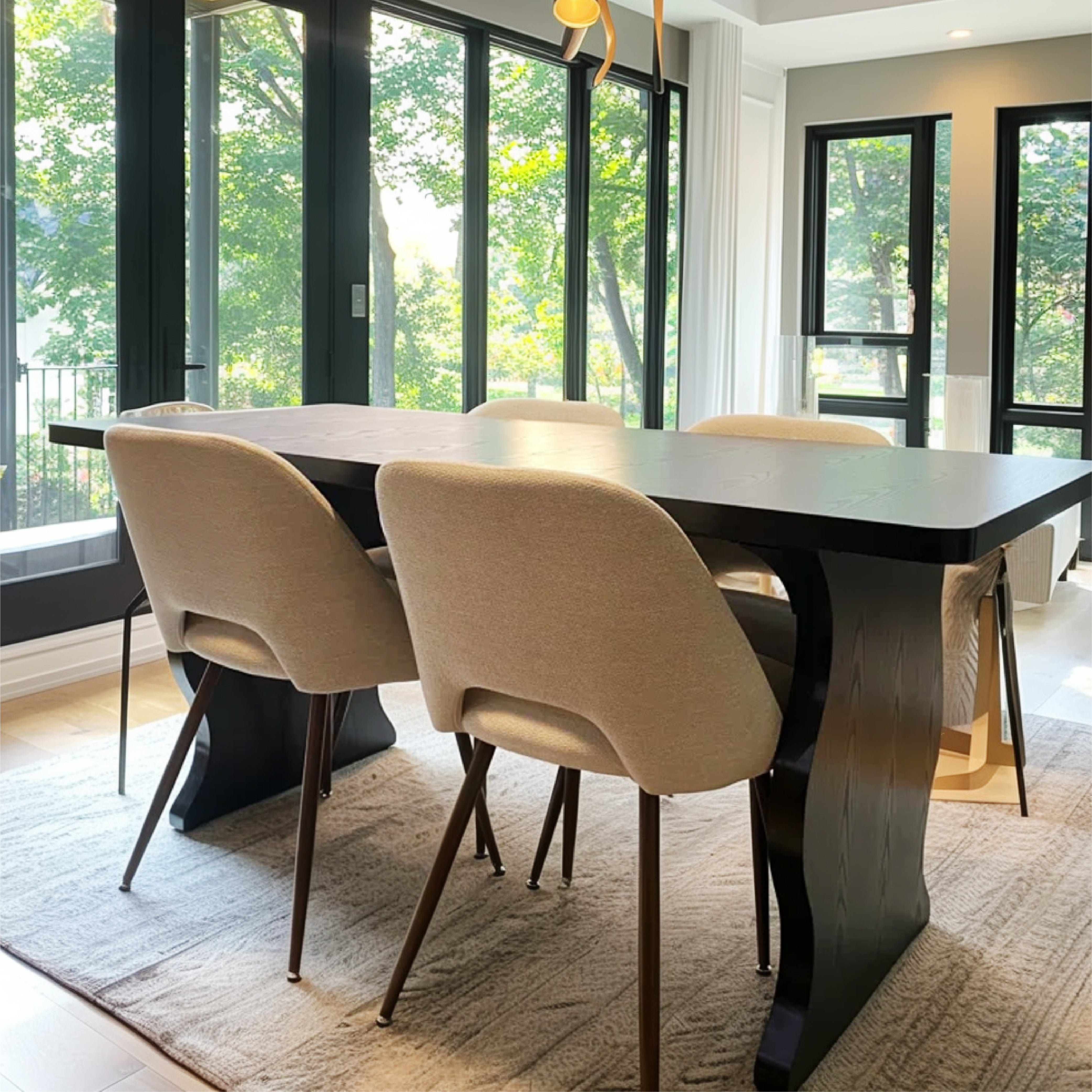 Edwin Modern Upholstered Dining Chair (Set of 4)