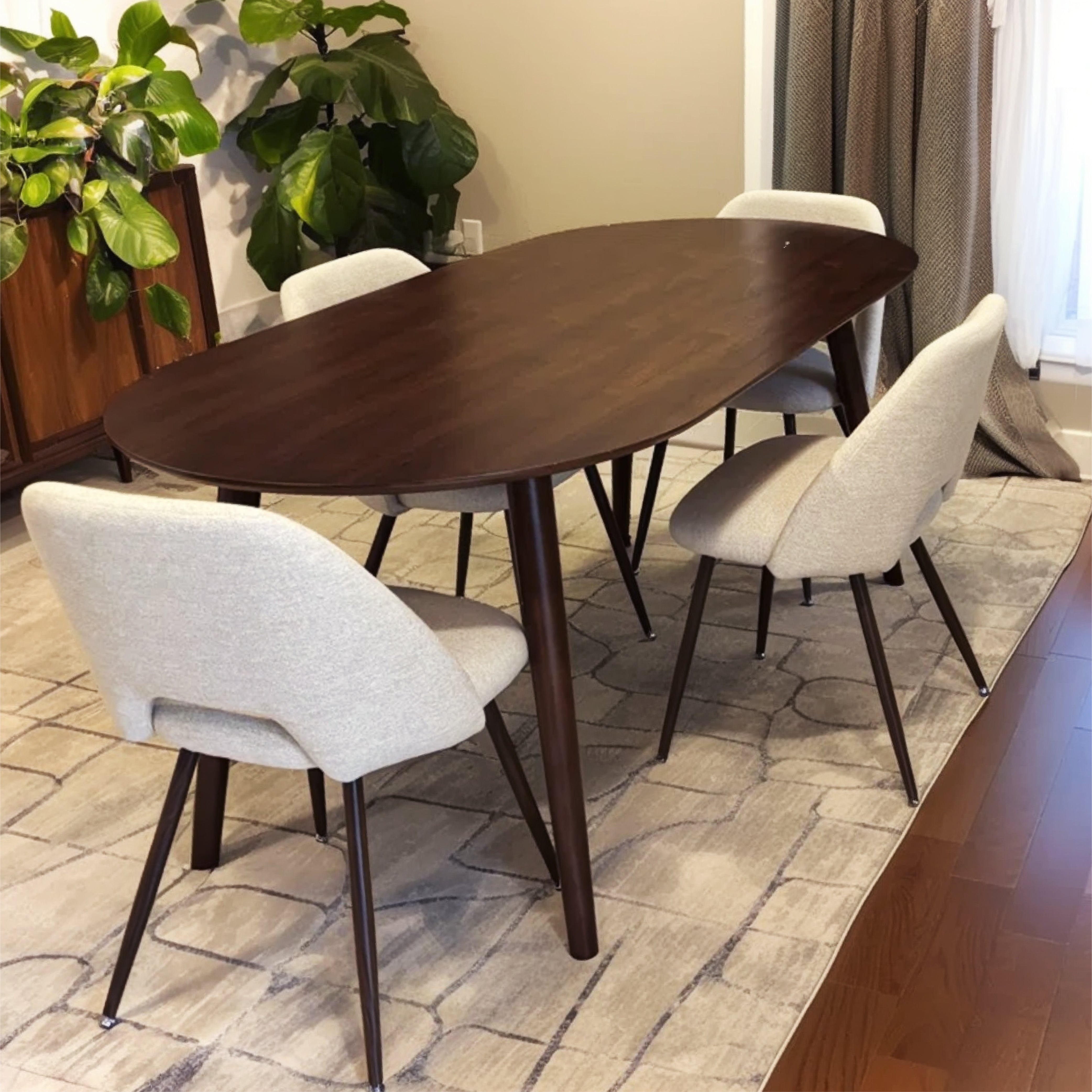 Edwin Modern Upholstered Dining Chair (Set of 4)