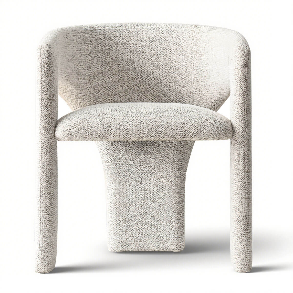 Khloe Modern Chenille Dining Chair with Arms (Set of 2)