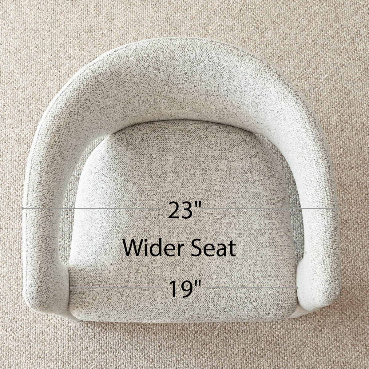 Khloe Modern Chenille Dining Chair with Arms (Set of 4)