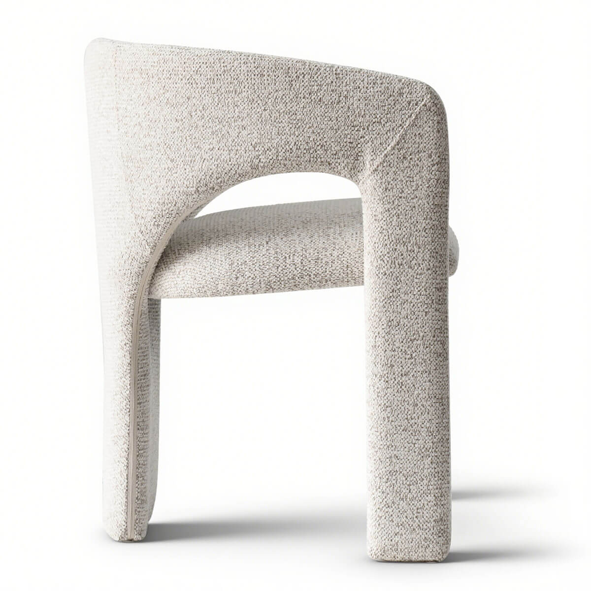 Khloe Modern Chenille Dining Chair with Arms (Set of 4)