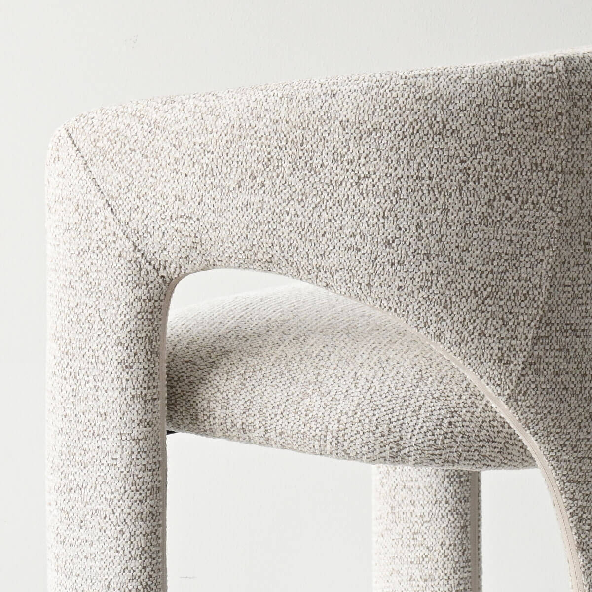 Khloe Modern Chenille Dining Chair with Arms (Set of 2)