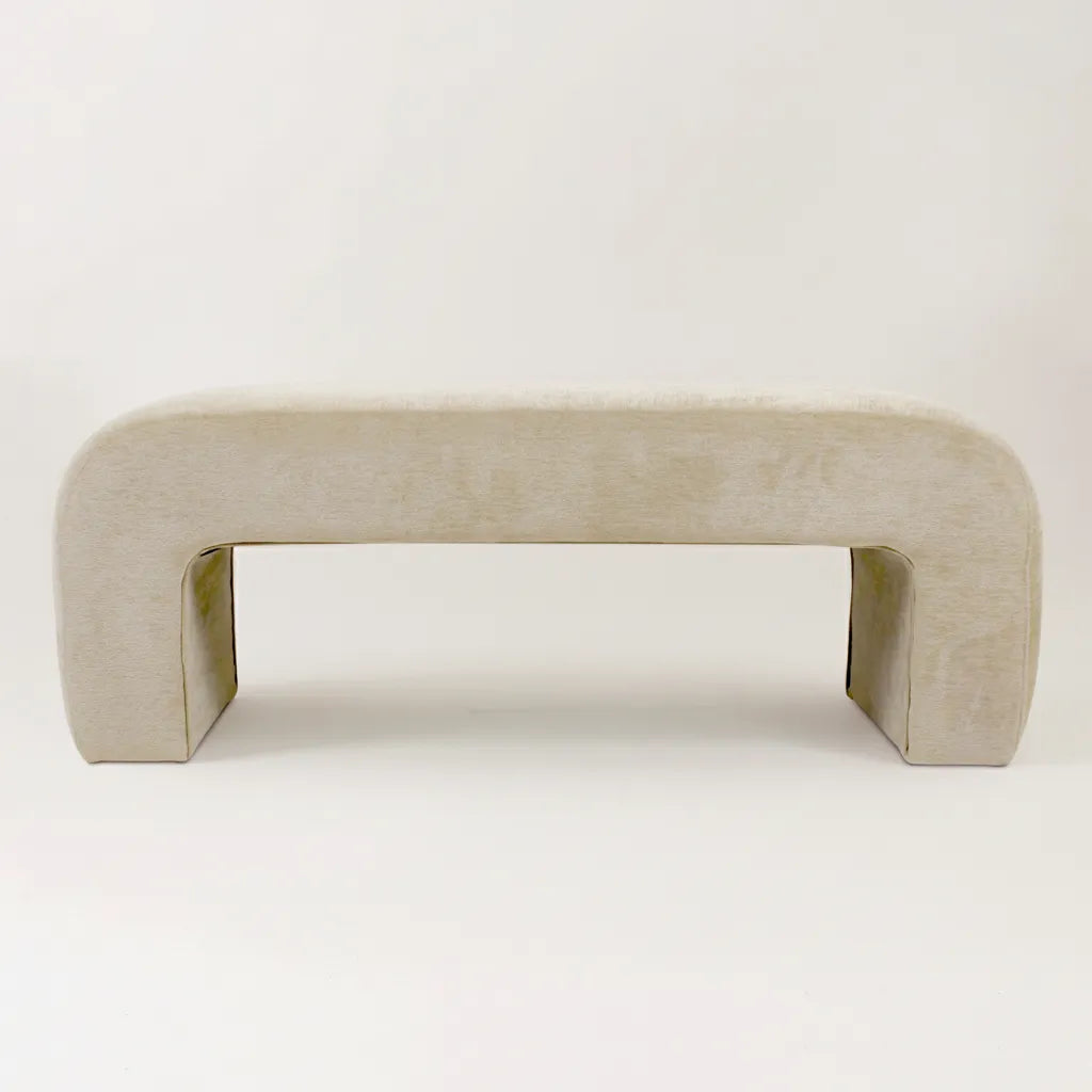 Lily 47" Chenille Accent Waterfall Bench