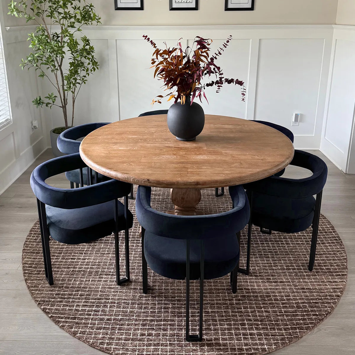 Mia Velvet Dining Chair with Arms (Set of 2)