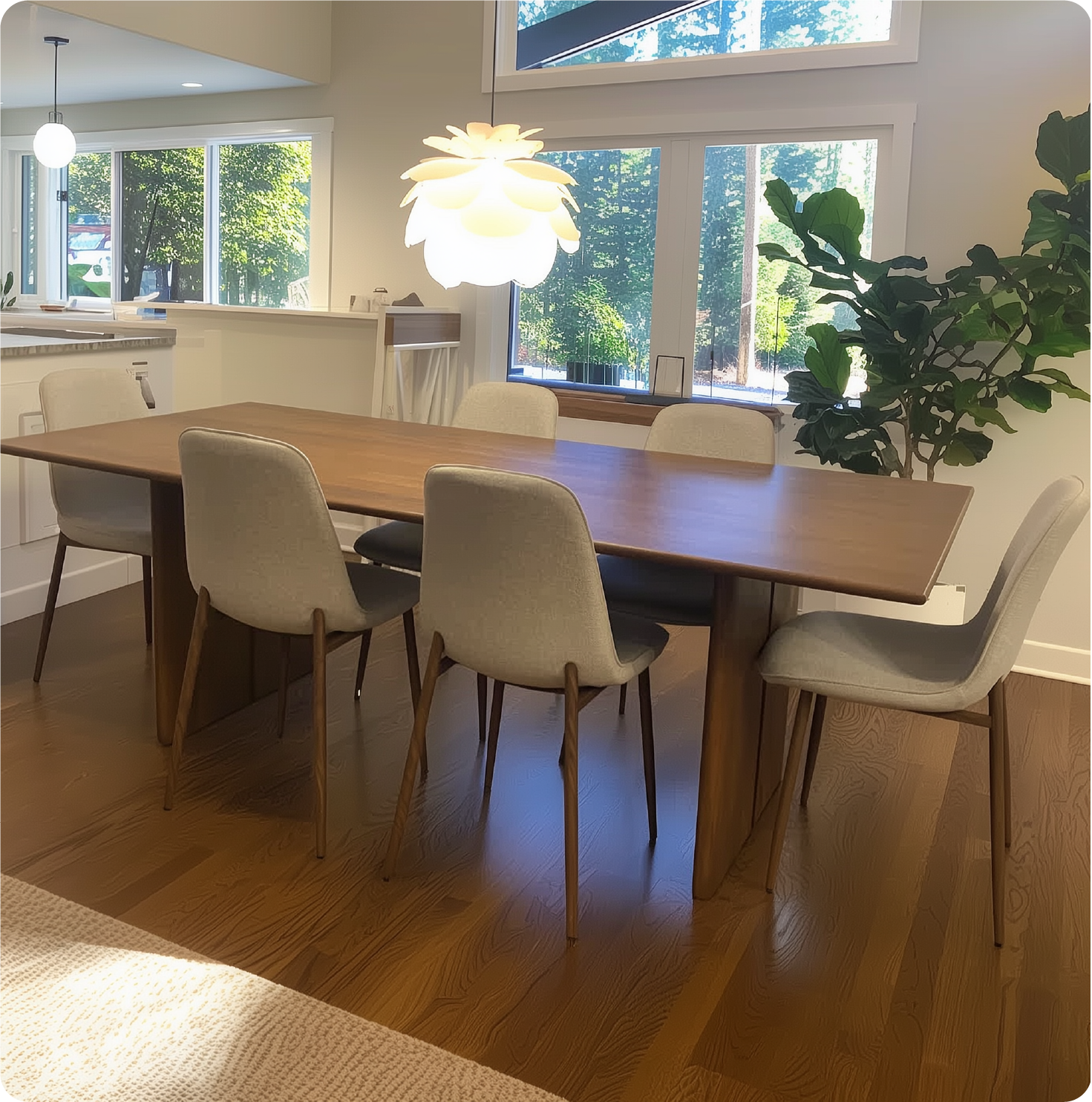 Oslo Modern Upholstered Dining Chair (Set of 4)