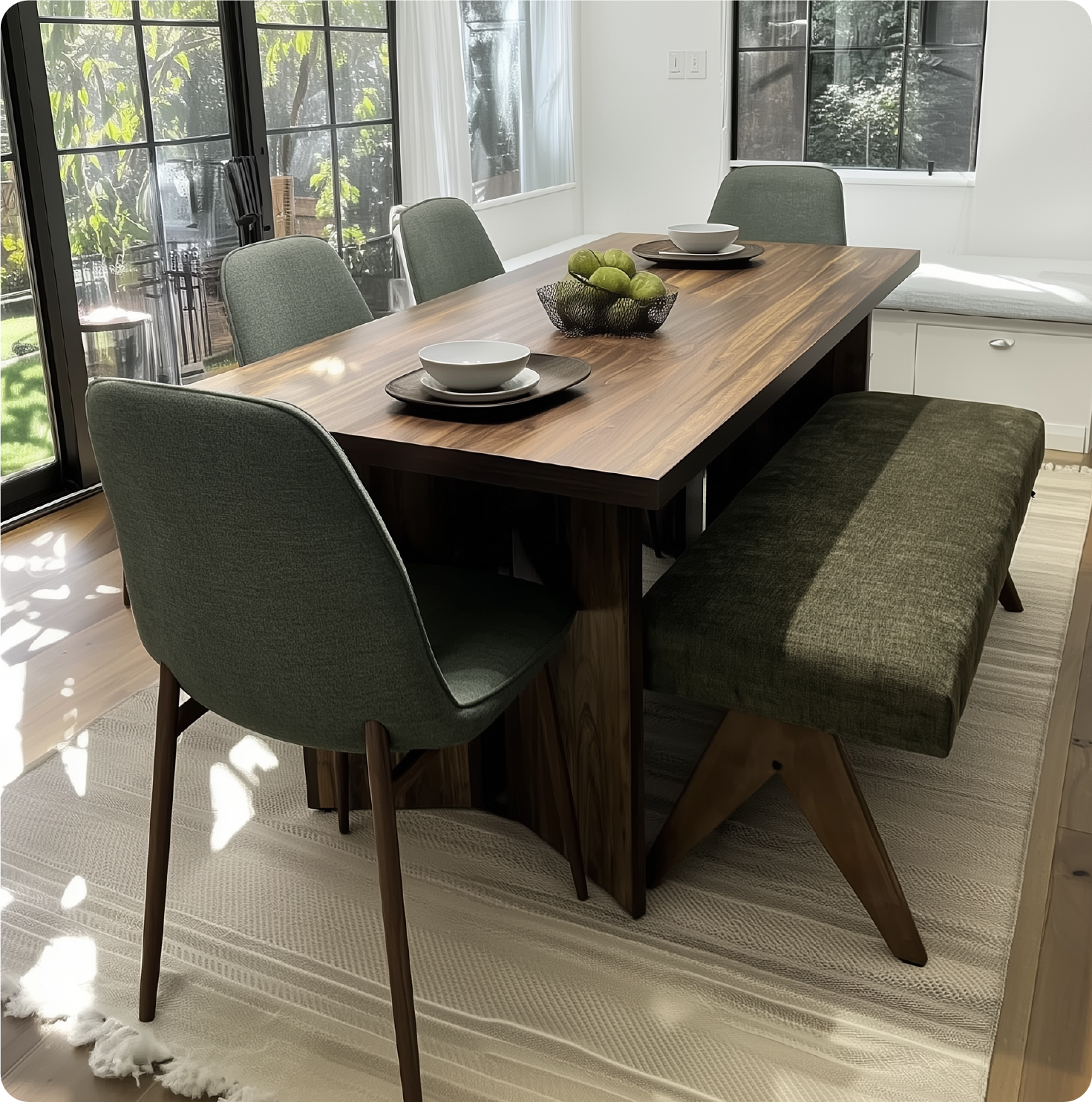 Oslo Modern Upholstered Dining Chair (Set of 4)