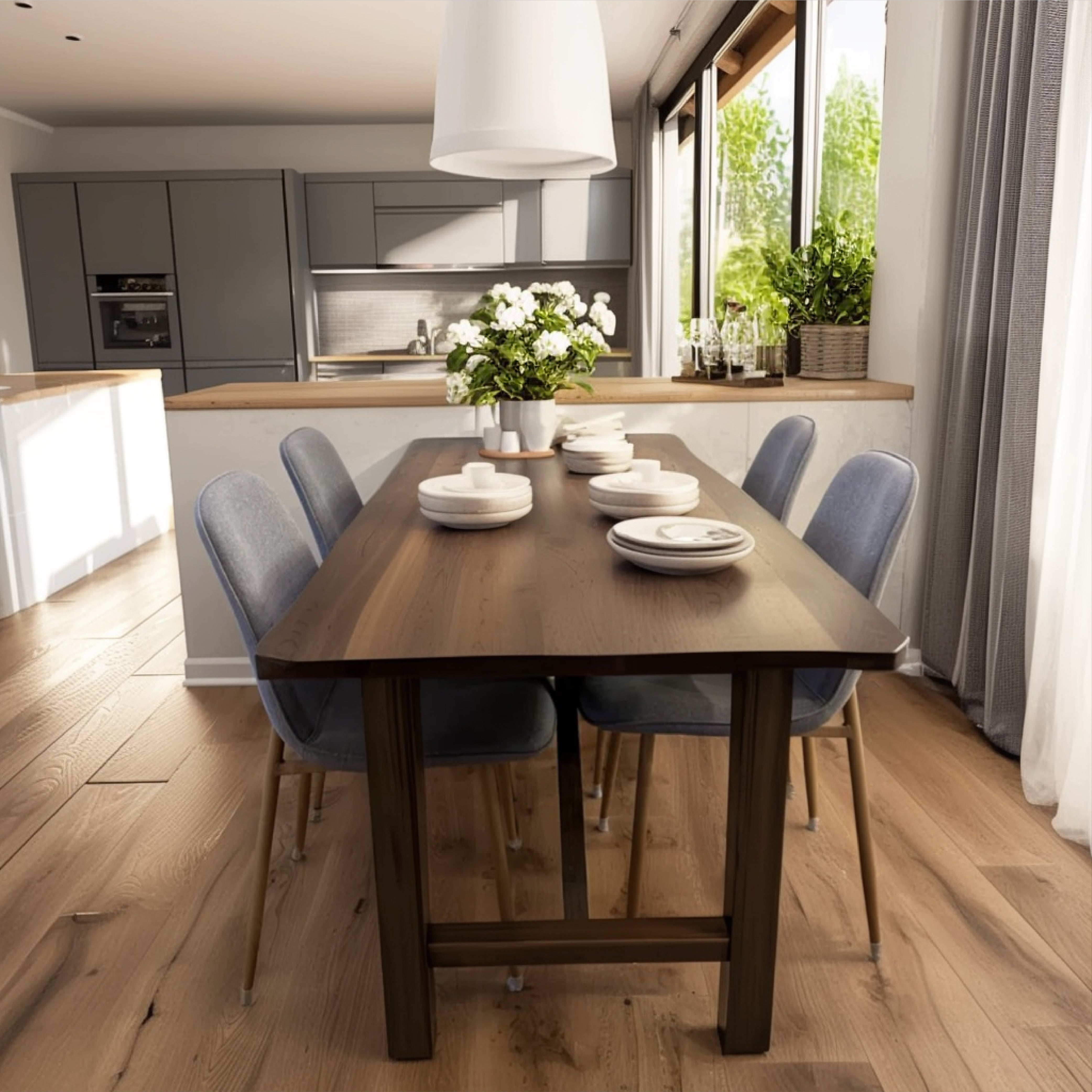 Oslo Modern Upholstered Dining Chair (Set of 4)