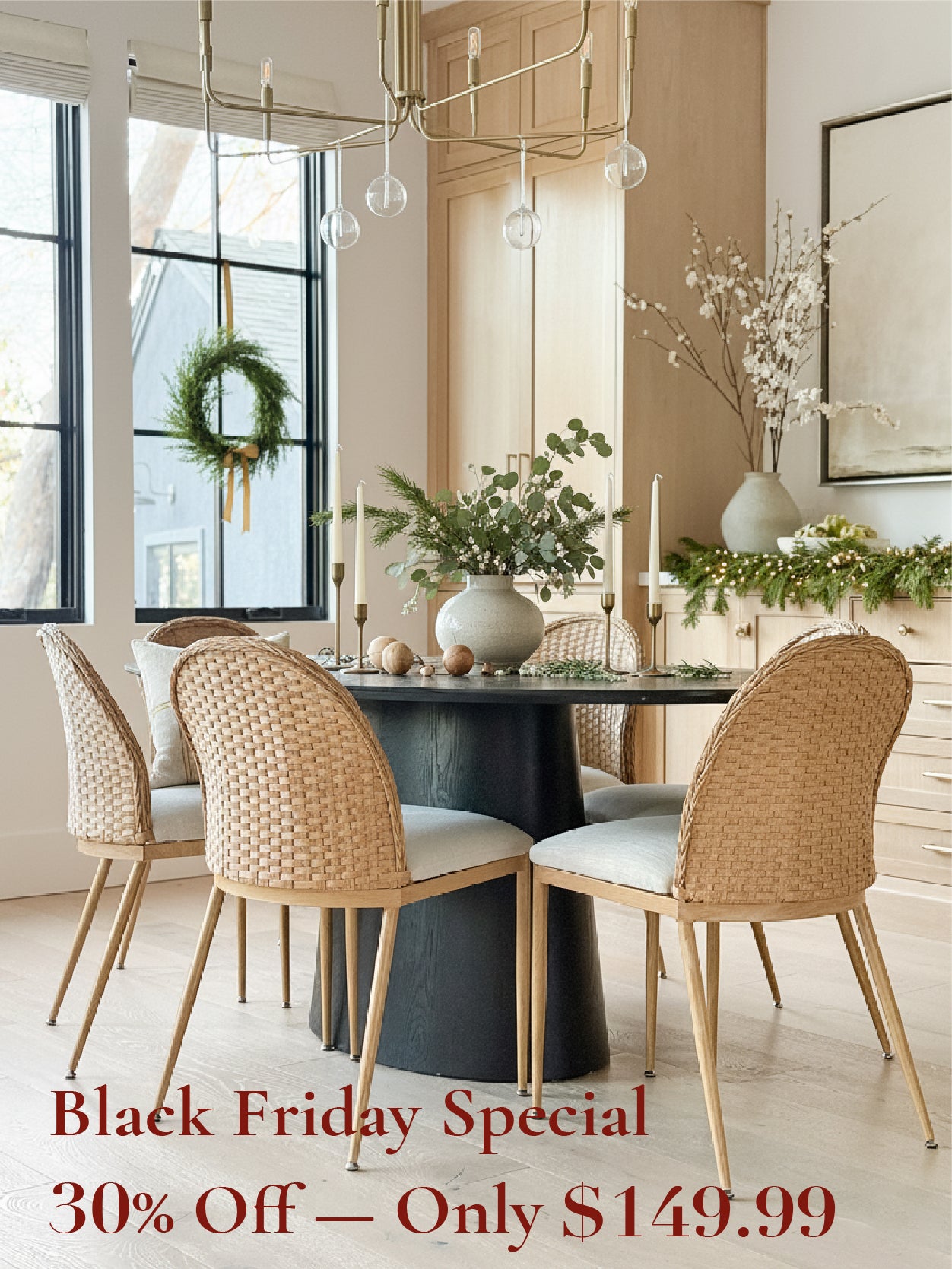 Barcelona Beige Rattan Upholstered Dining Chair (Set of 2)