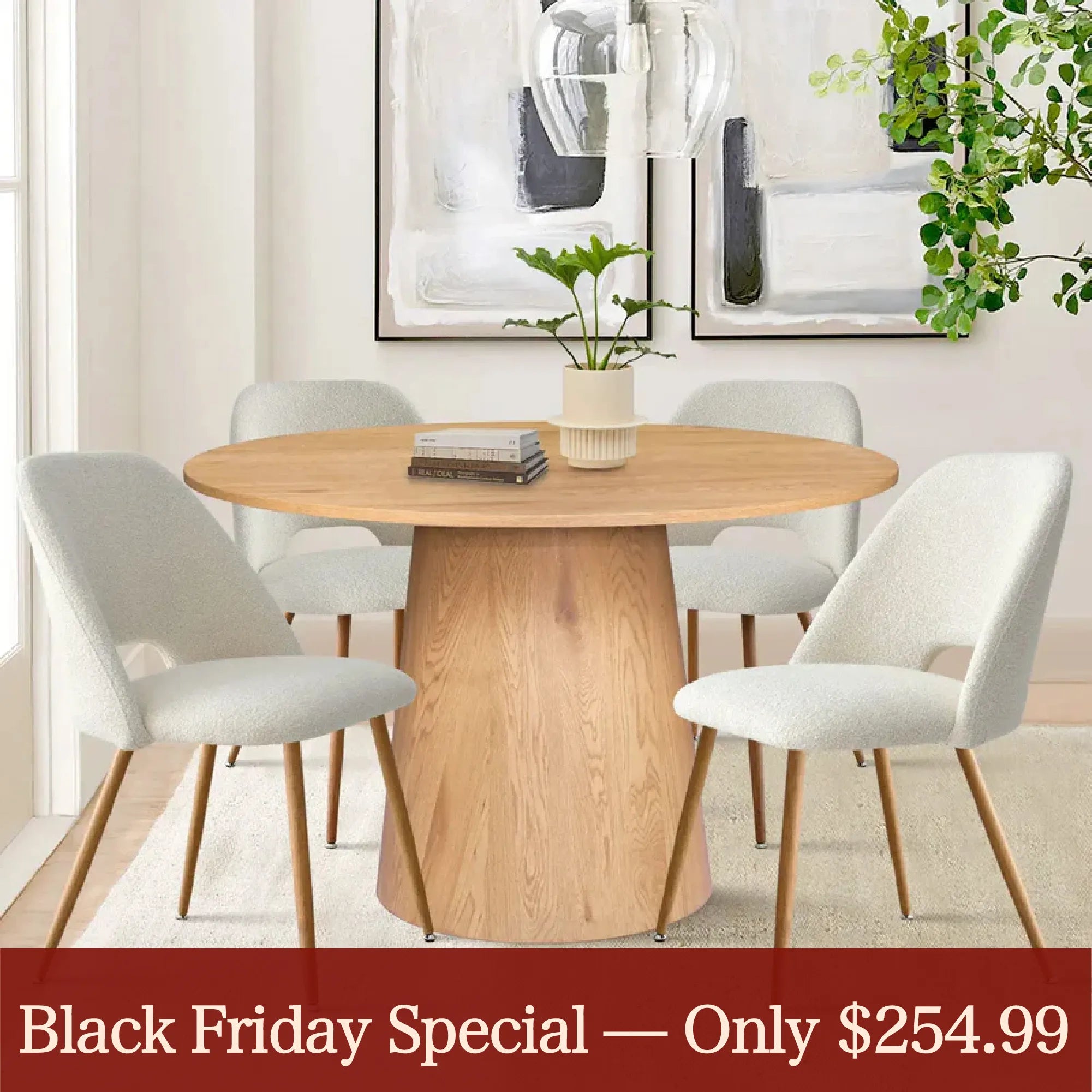 Edwin Modern Upholstered Dining Chair (Set of 4)