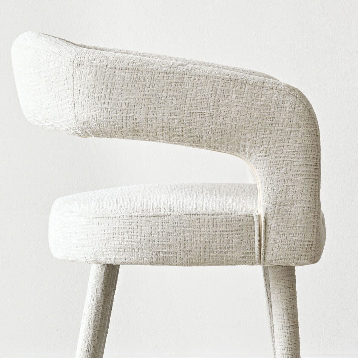 Anna Modern Upholstered Dining Chairs with Arm (Set of 2)
