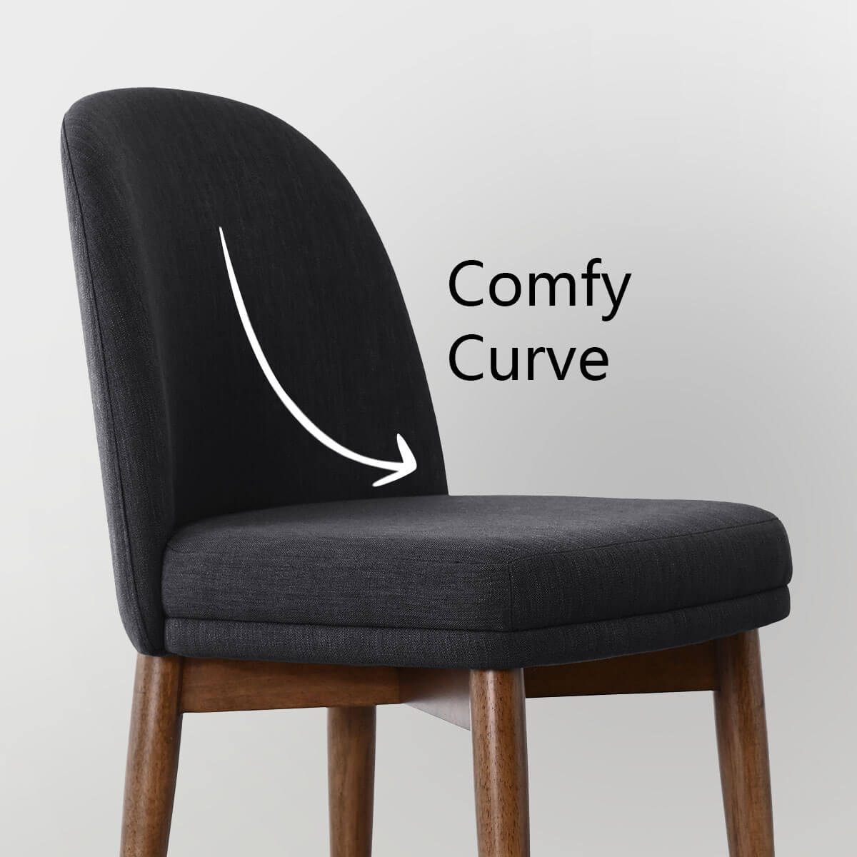 Athena Linen Upholstered Solid Wood Dining Chairs (Set of 2)