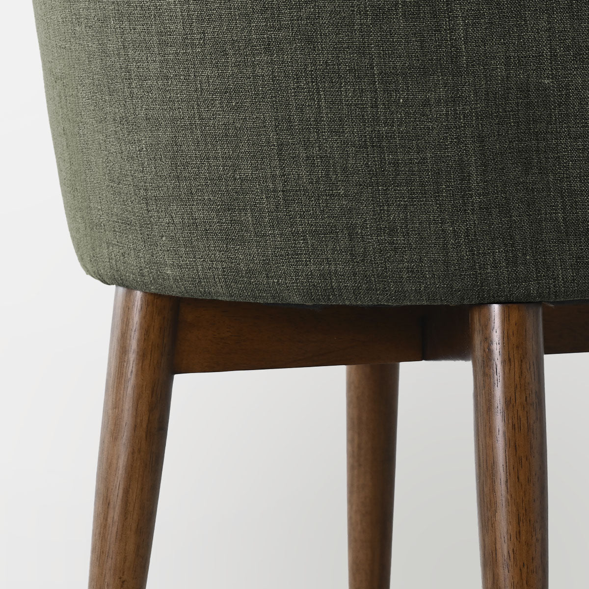 Athena Linen Upholstered Solid Wood Dining Chairs (Set of 2)