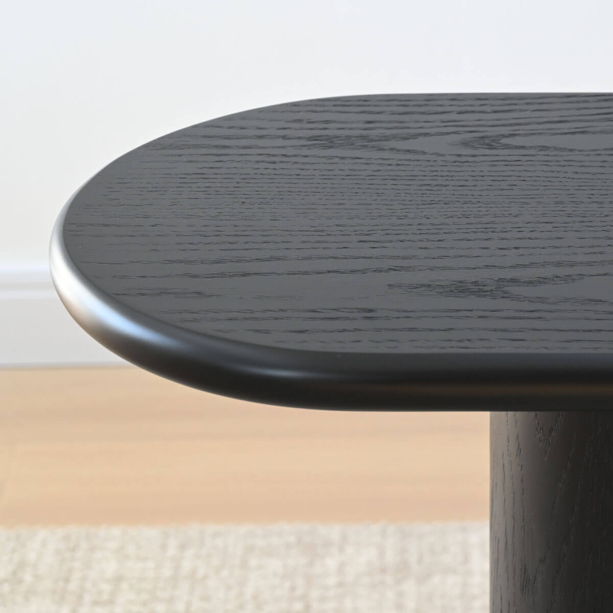 Baguette 60" Modern Oval Solid Wood Console Table