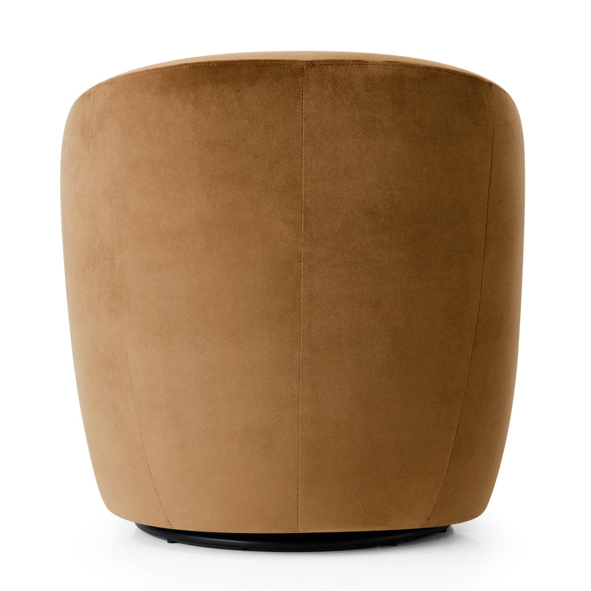 Bella Modern Small Velvet Swivel Barrel Chair (1-Piece)
