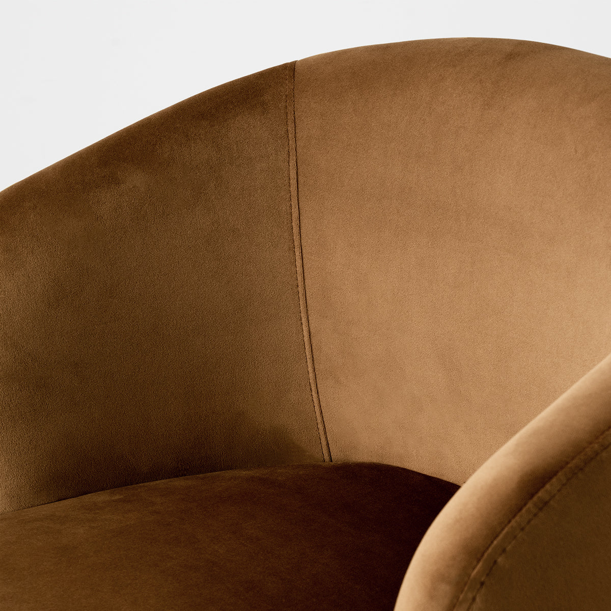 Bella Modern Small Velvet Swivel Barrel Chair (1-Piece)