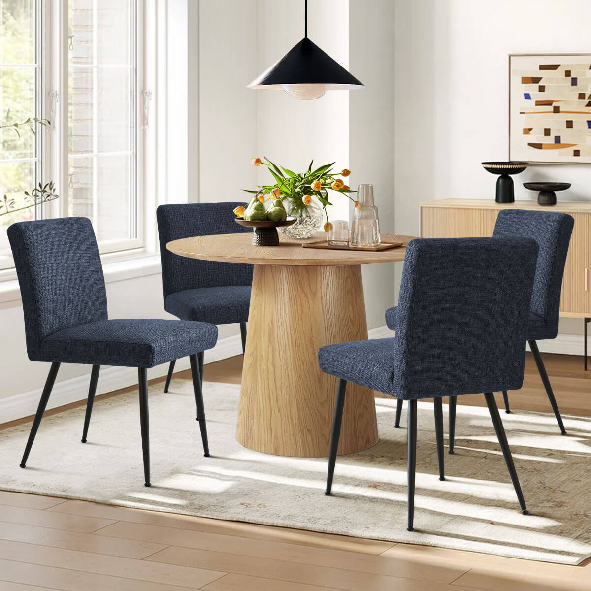 [Closeout-Only 199.99$]Biles Modern Upholstered Dining Chair (Set of 4)
