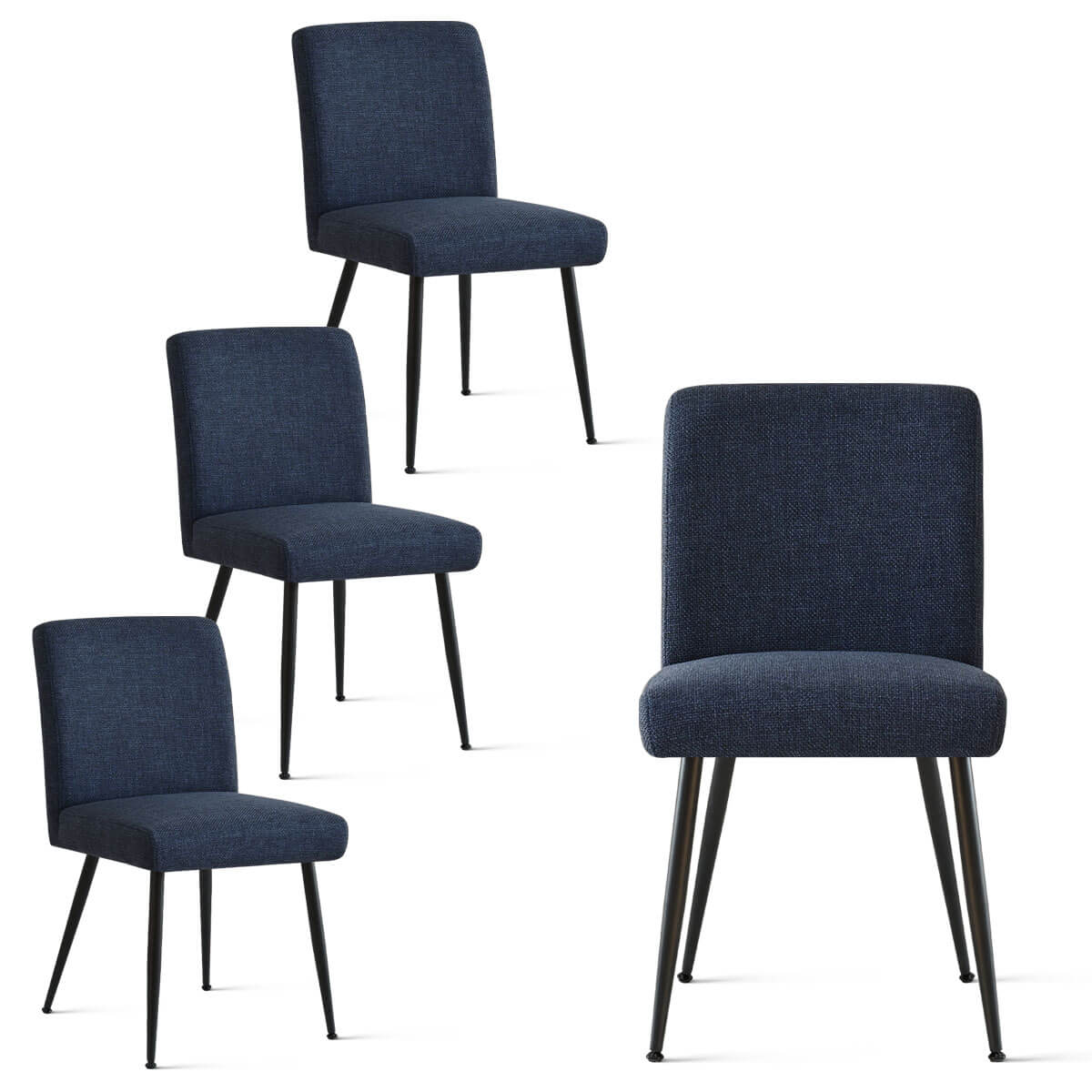 [Closeout-Only 199.99$]Biles Modern Upholstered Dining Chair (Set of 4)