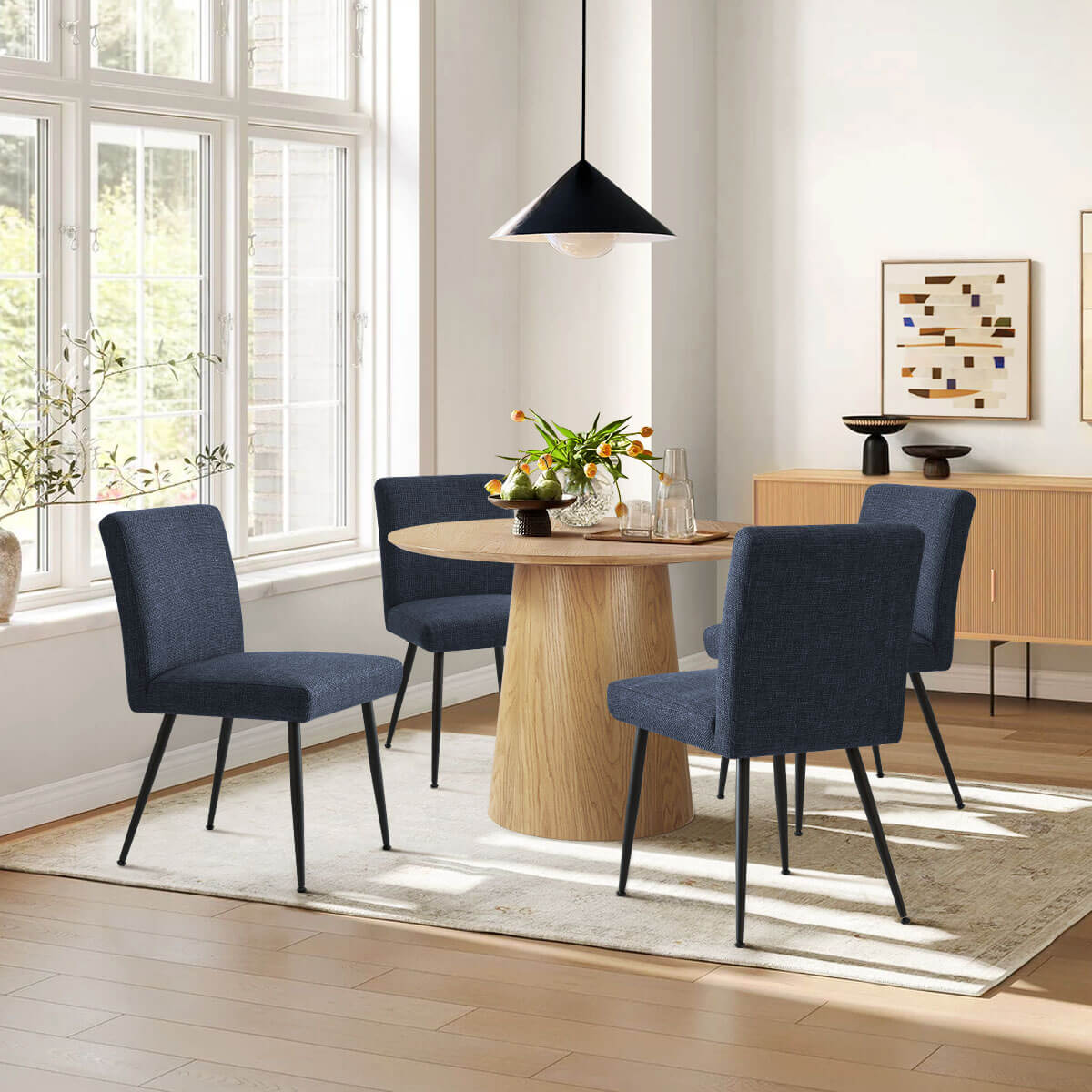 [Closeout-Only 199.99$]Biles Modern Upholstered Dining Chair (Set of 4)