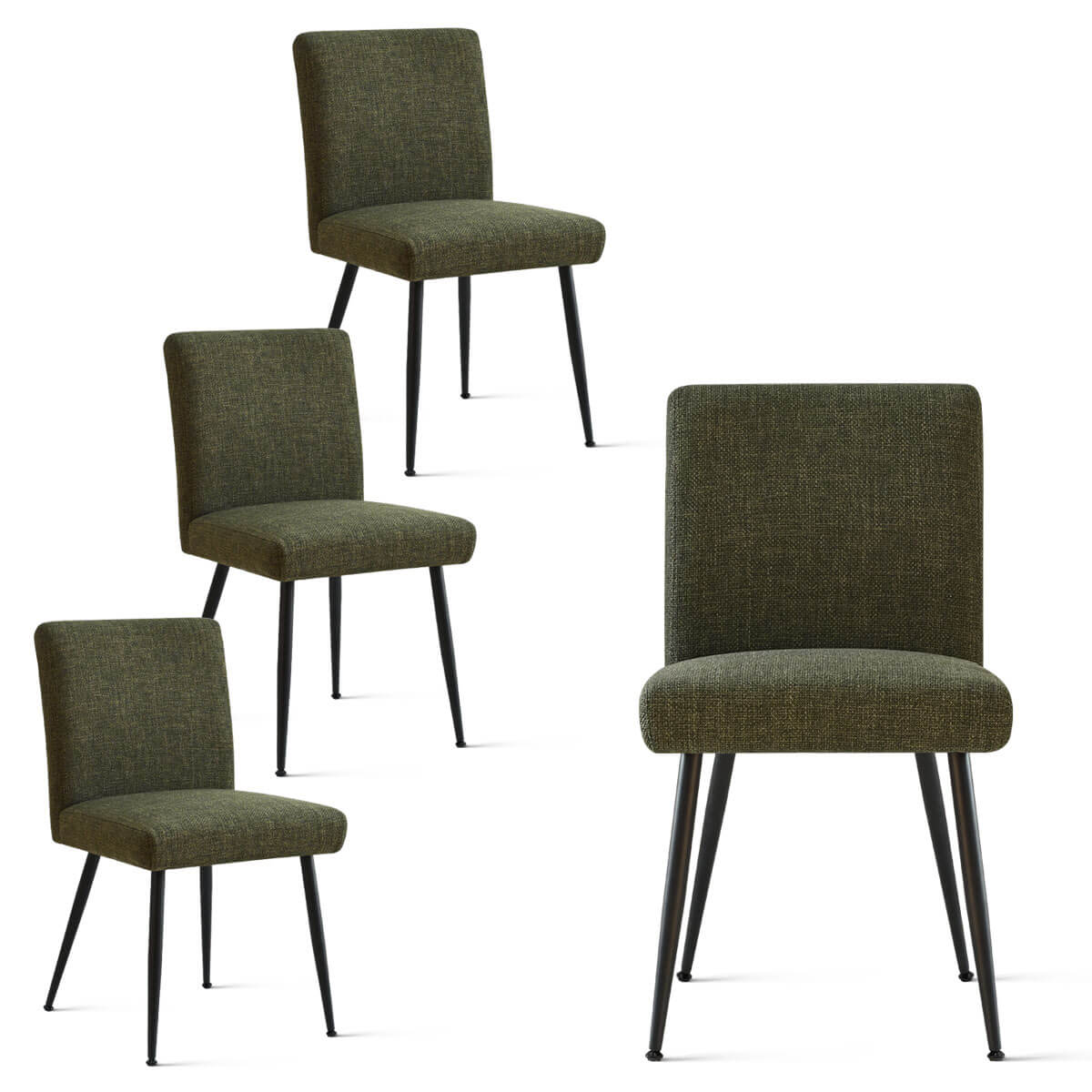 [Closeout-Only 199.99$]Biles Modern Upholstered Dining Chair (Set of 4)