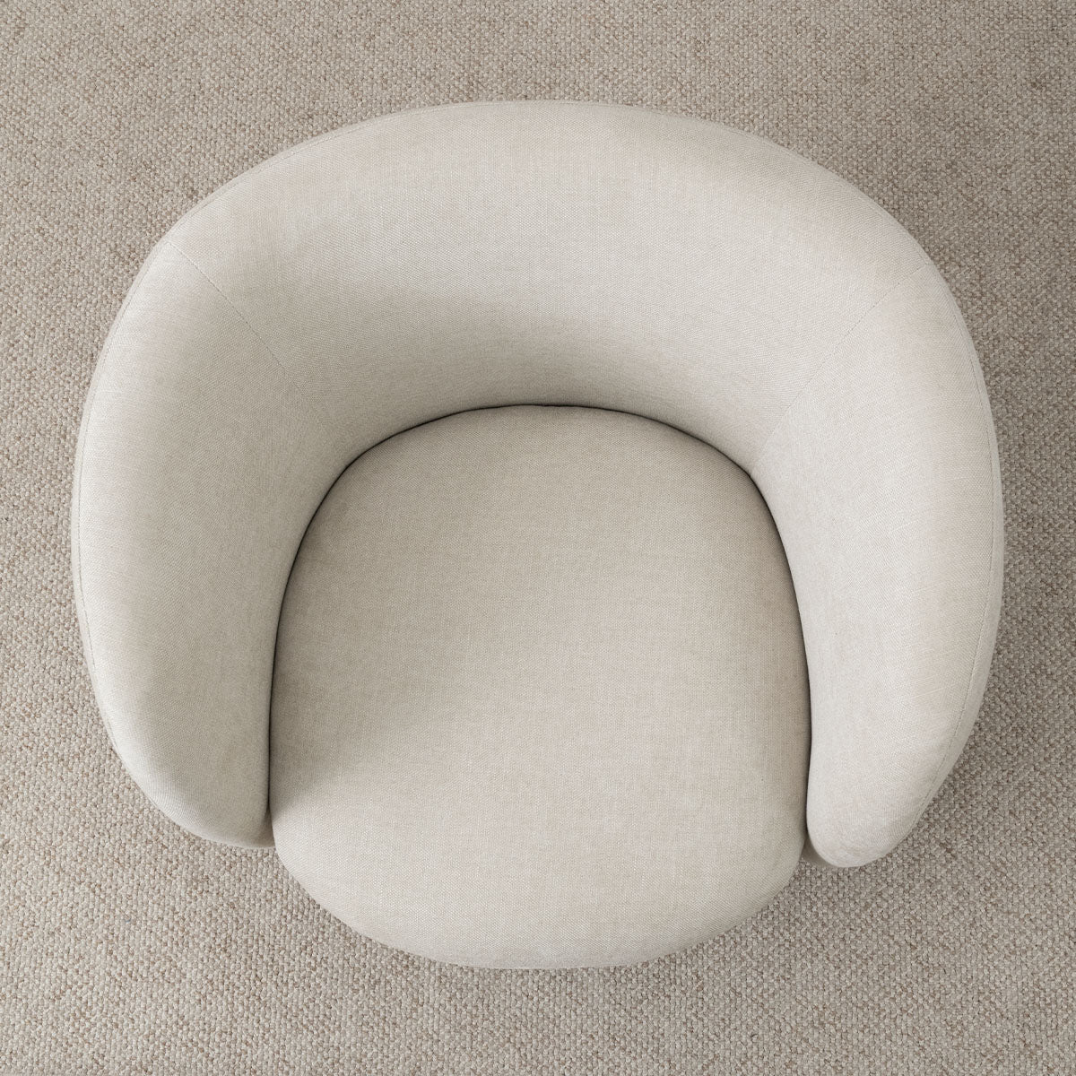 Bloom Upholstered Swivel Barrel Accent Chair (1-Piece)