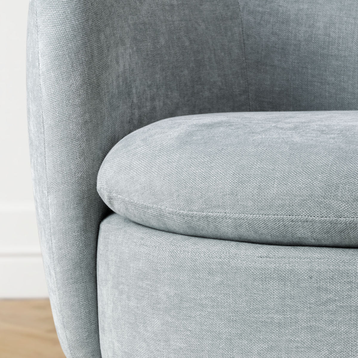 Bloom Upholstered Swivel Barrel Accent Chair (1-Piece)