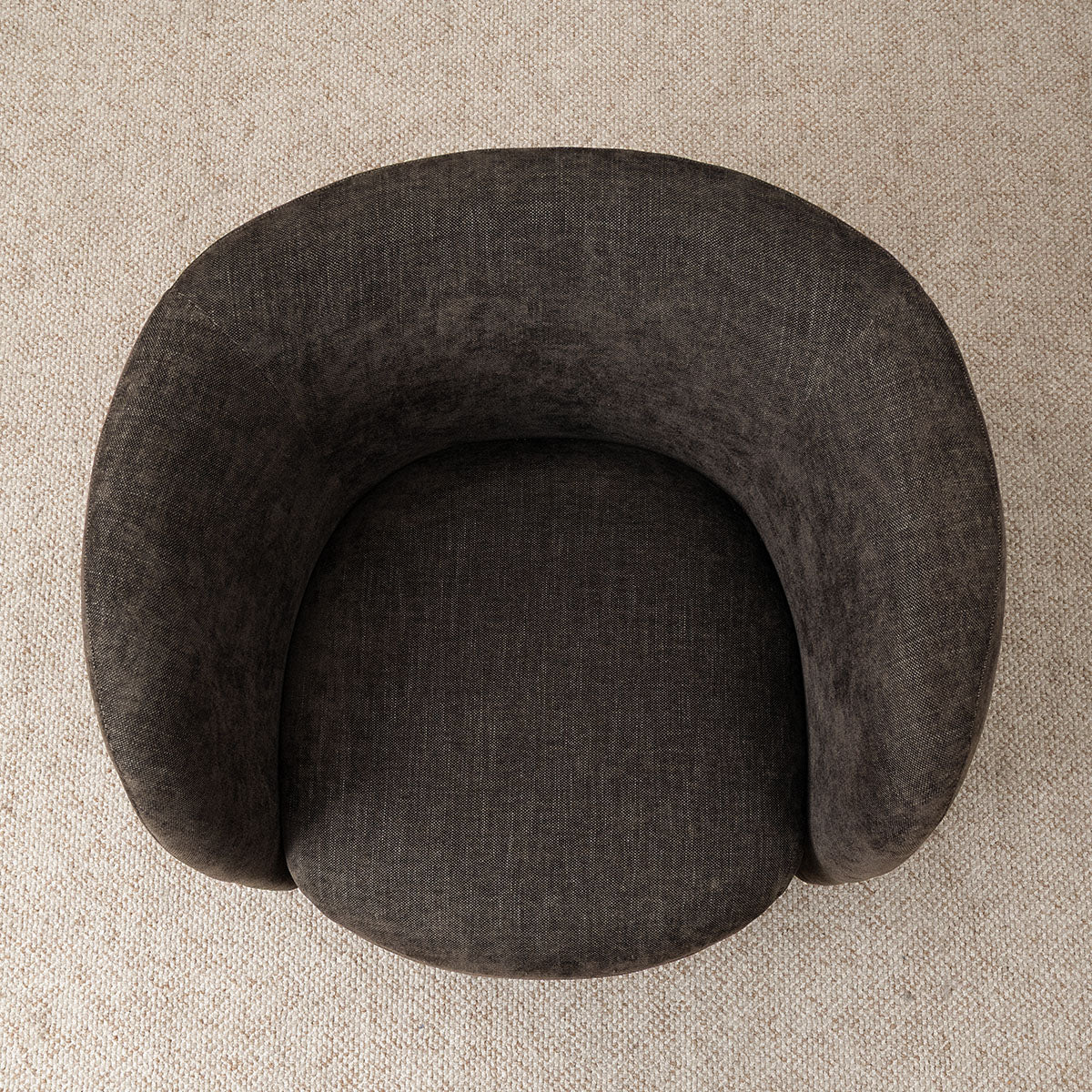 Bloom Upholstered Swivel Barrel Accent Chair (1-Piece)