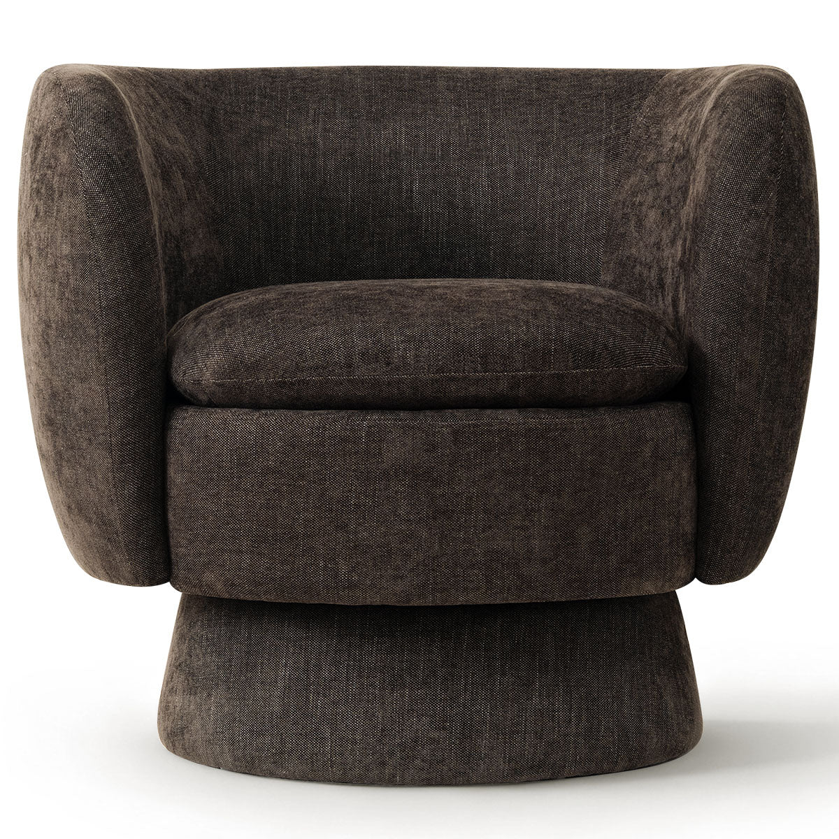 Bloom Upholstered Swivel Barrel Accent Chair (1-Piece)