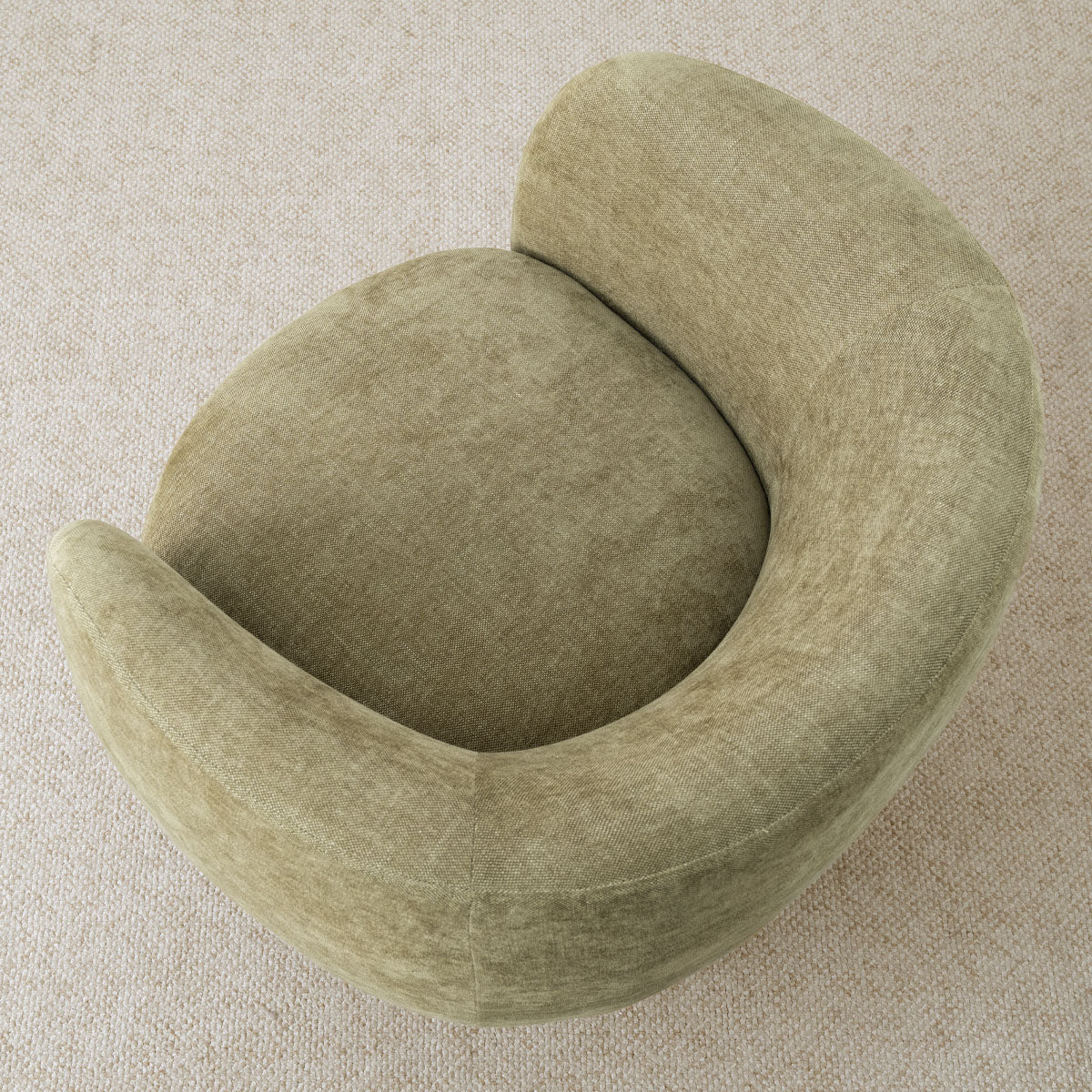 Bloom Upholstered Swivel Barrel Accent Chair (1-Piece)