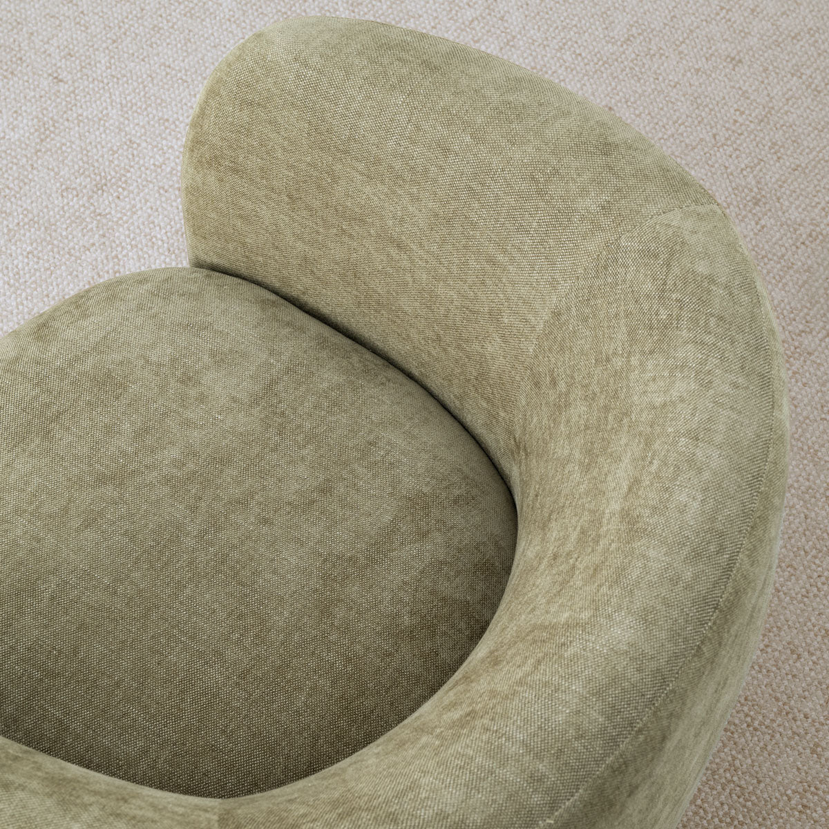 Bloom Upholstered Swivel Barrel Accent Chair (1-Piece)