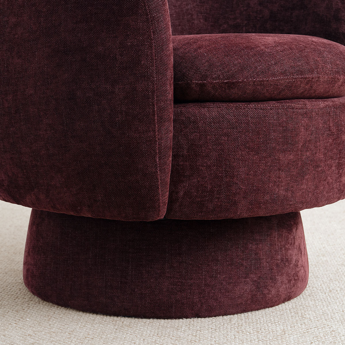 Bloom Upholstered Swivel Barrel Accent Chair (1-Piece)