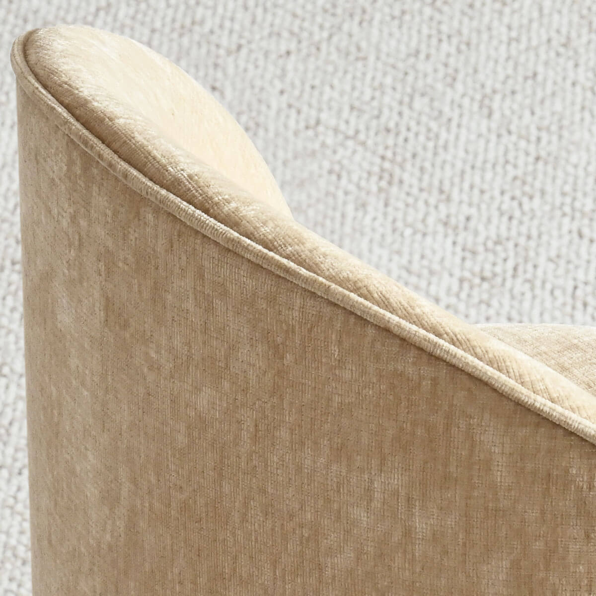 Doris Rolling Upholstered Dining Chair With Castors (Set of 6)