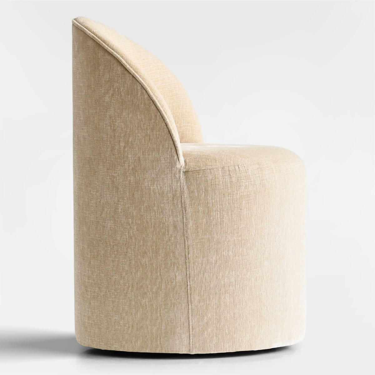 Doris Rolling Upholstered Dining Chair With Castors (Set of 6)