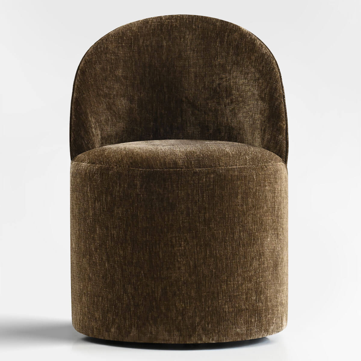 Doris Rolling Upholstered Dining Chair With Castors (1-Piece)