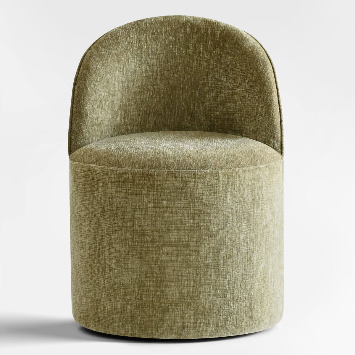 Doris Rolling Upholstered Dining Chair With Castors (1-Piece)