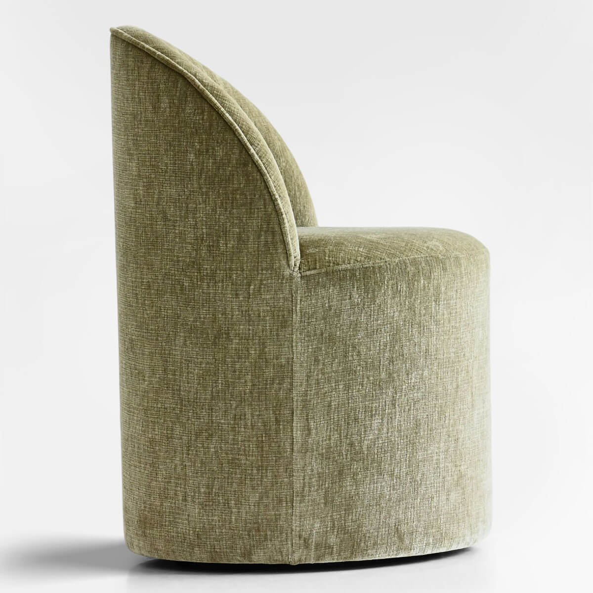 Doris Rolling Upholstered Dining Chair With Castors (Set of 6)