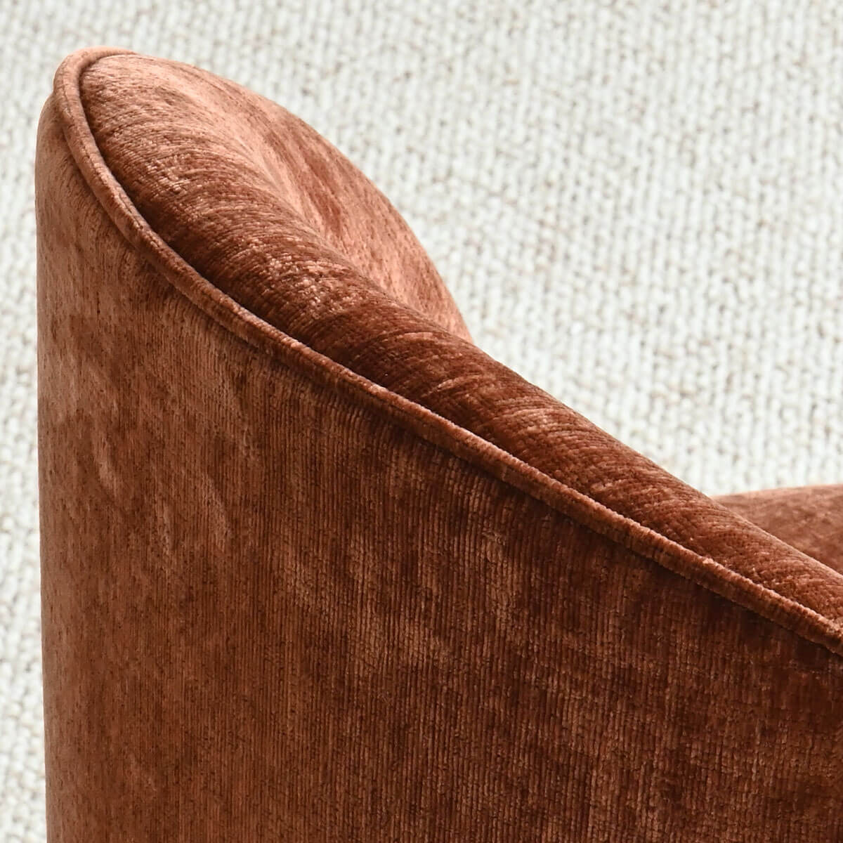 Doris Rolling Upholstered Dining Chair With Castors (Set of 6)