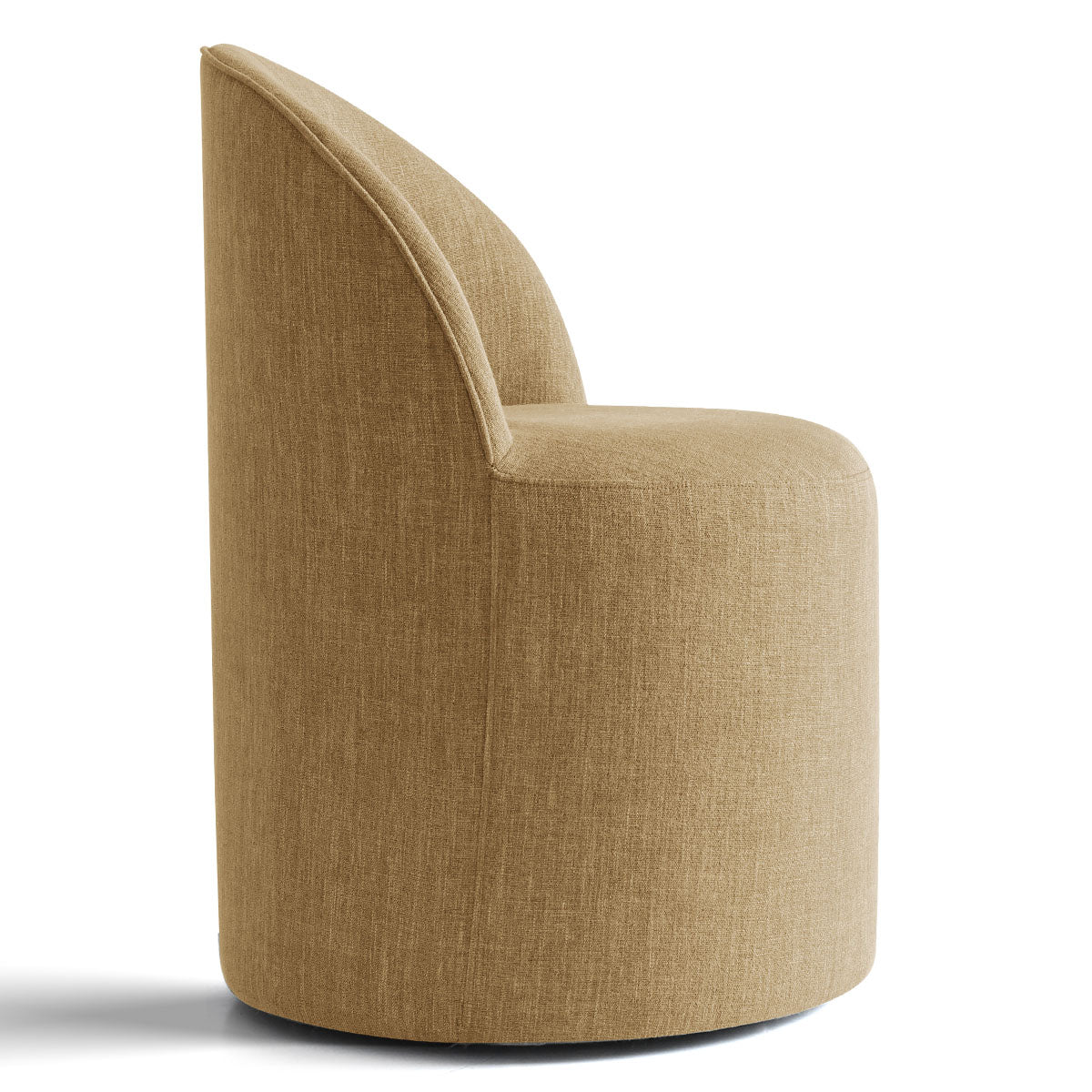 Doris Rolling Upholstered Dining Chair With Castors (Set of 6)