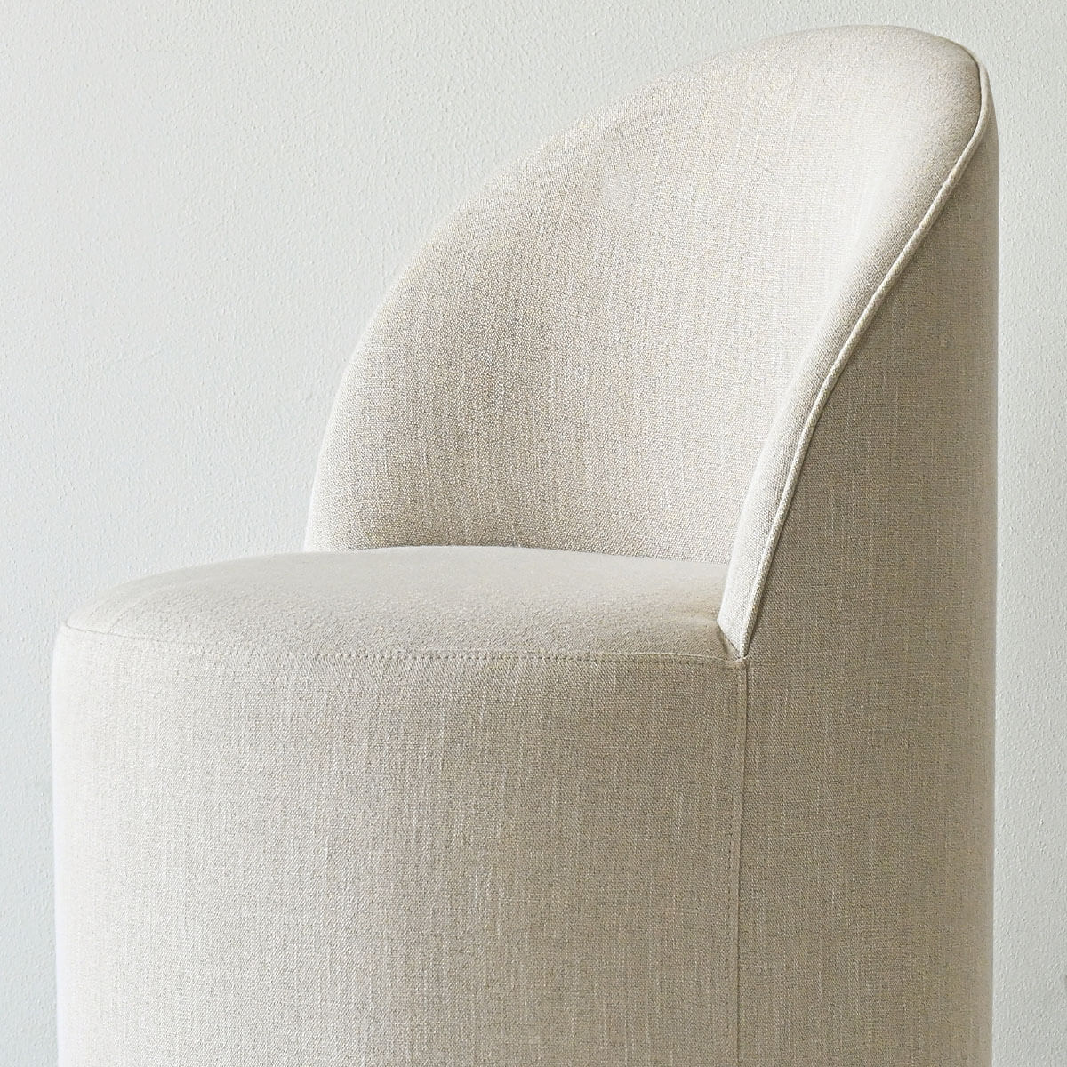 Doris Rolling Upholstered Dining Chair With Castors (Set of 6)