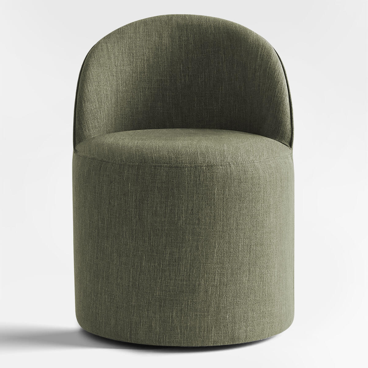 Doris Rolling Upholstered Dining Chair With Castors (1-Piece)