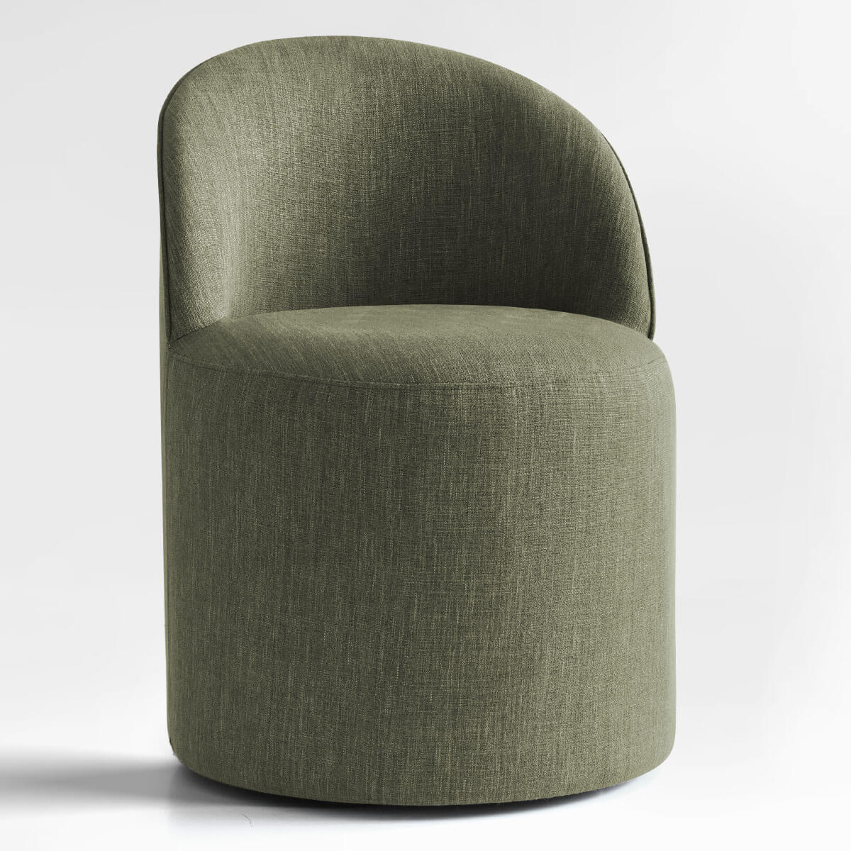 Doris Rolling Upholstered Dining Chair With Castors (Set of 6)