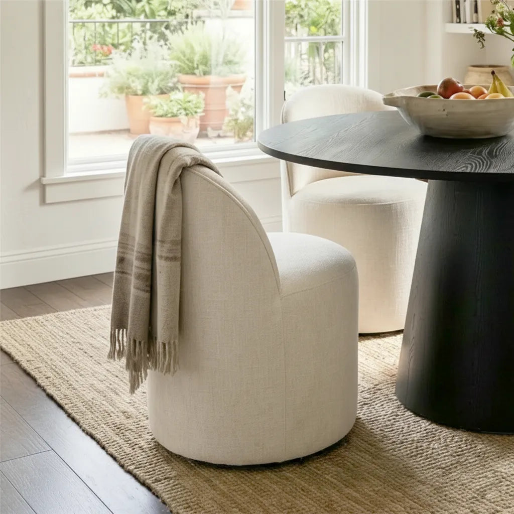 Dwen & Doris 46" Round Dining Table Set for 4 (5-Piece)