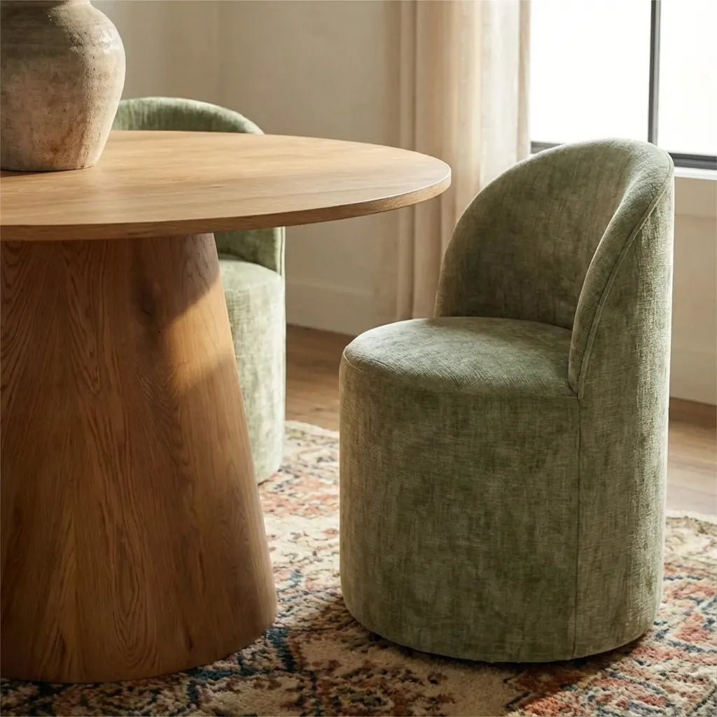 Dwen & Doris 46" Round Dining Table Set for 4 (5-Piece)