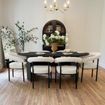 New York Modern Boucle Upholstered Dining Chair (Set of 2)