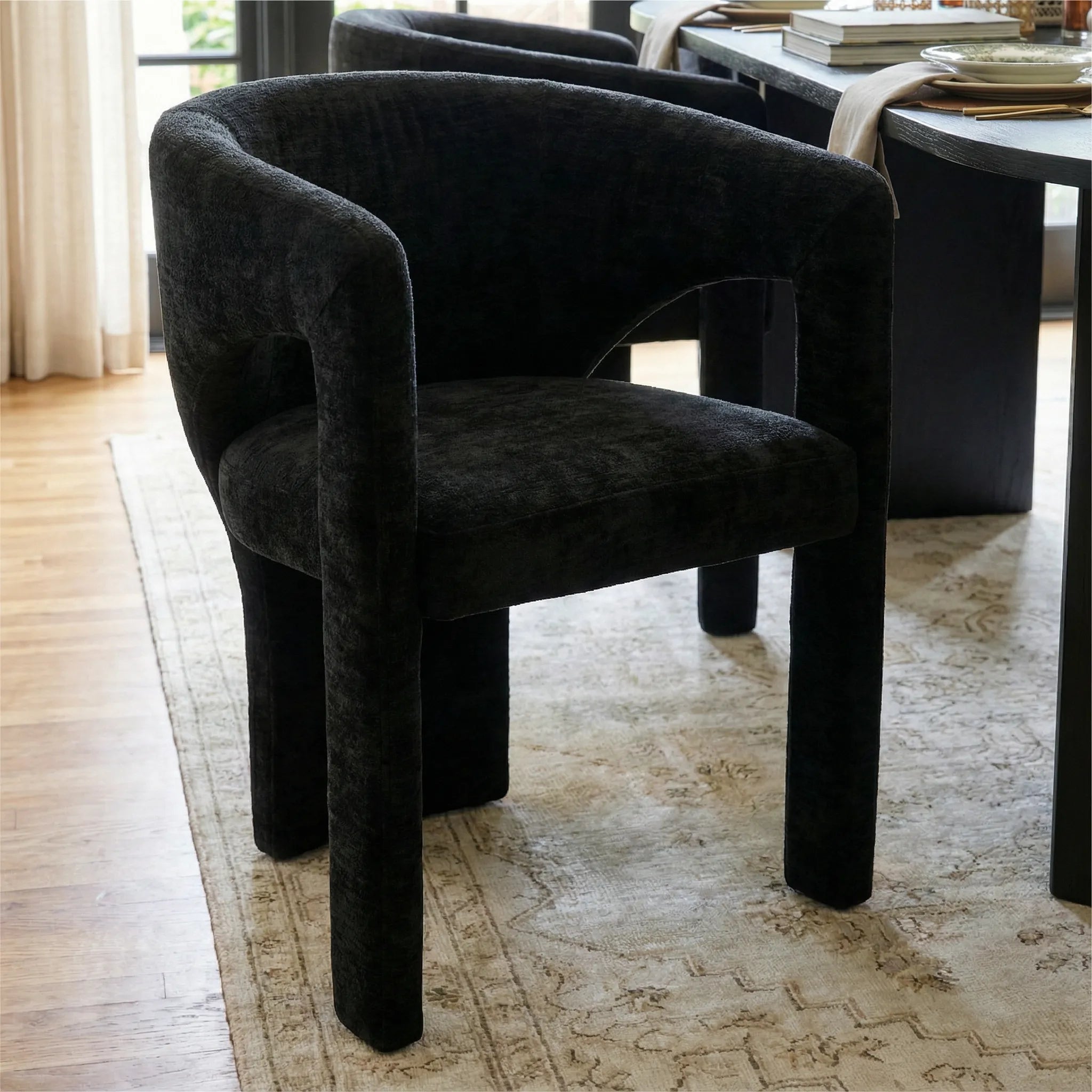 Dwen & Khloe 79" Oval Dining Table Set for 6 (7-Piece)