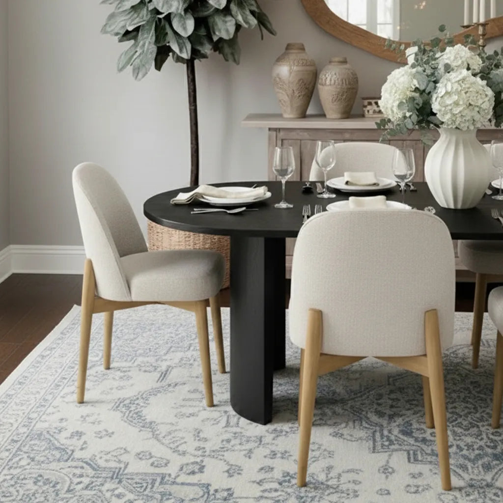 Dwen & Havana 79" Oval Dining Table Set for 6 (7-Piece)