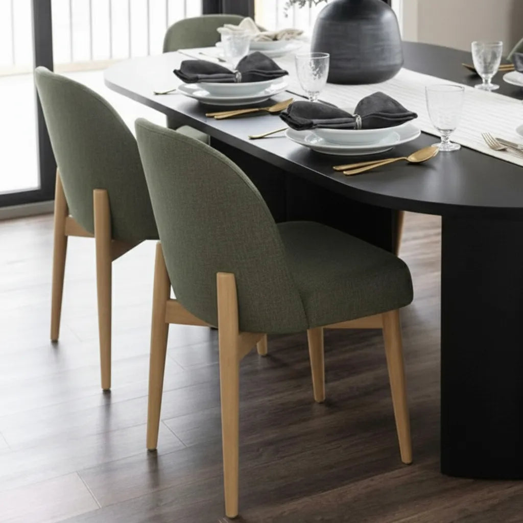 Dwen & Havana 79" Oval Dining Table Set for 6 (7-Piece)