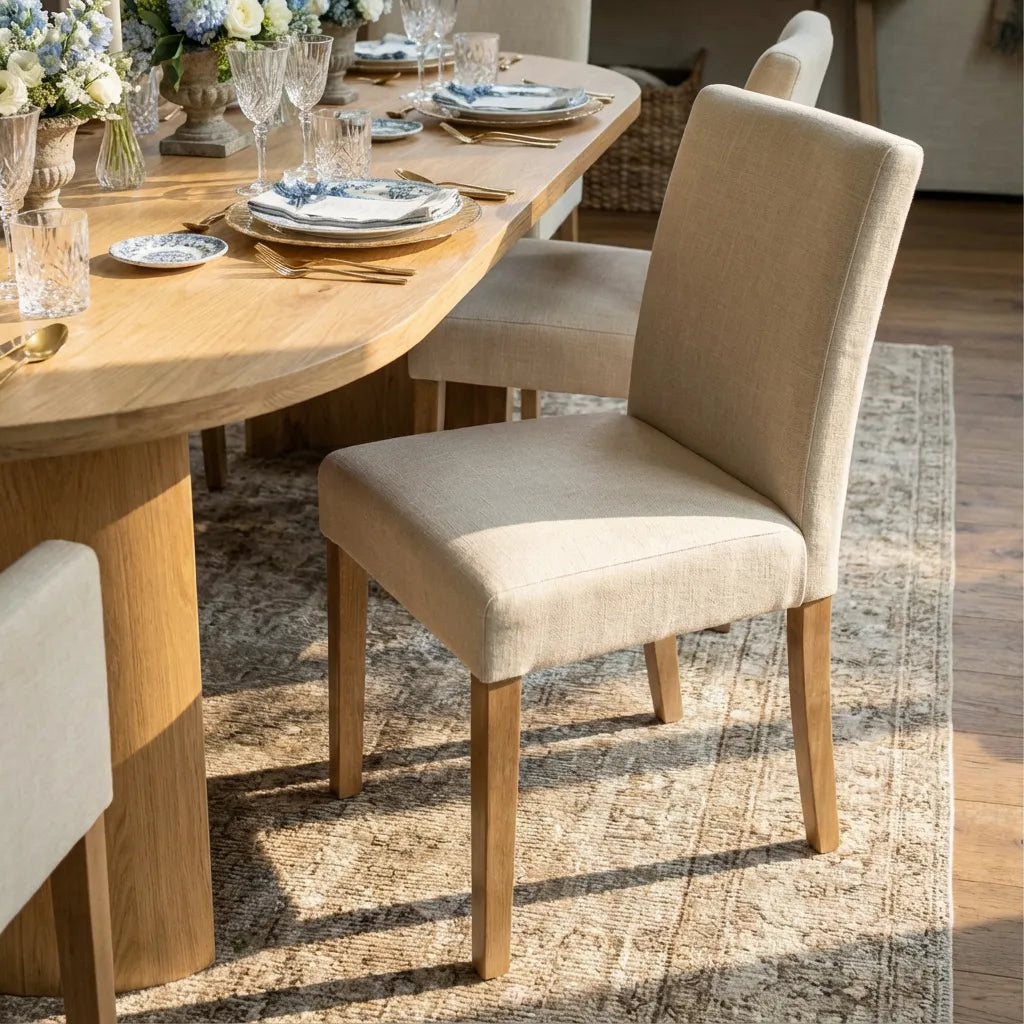 Dwen & North 79" Oval Dining Table Set for 6 (7-Piece)