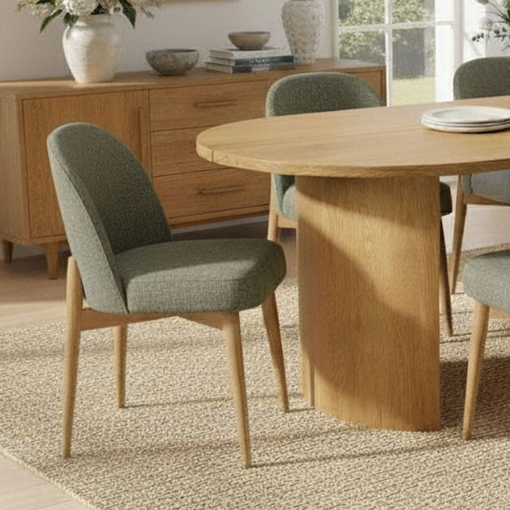 Dwen & Havana 79" Oval Dining Table Set for 6 (7-Piece)